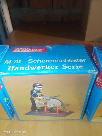 Wilesco - Blikken speelgoedfiguur - M 73 Holzsäger -, Antiek en Kunst