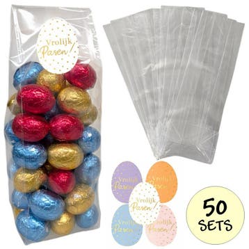 Fako Bijoux - Uitdeelzakjes Met Sluitstickers - 50 Stickers, Diversen, Verzenden, Nieuw