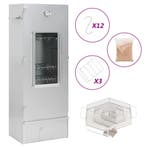 vidaXL BBQ-rookoven met koude rookgenerator gegalvaniseerd, Verzenden