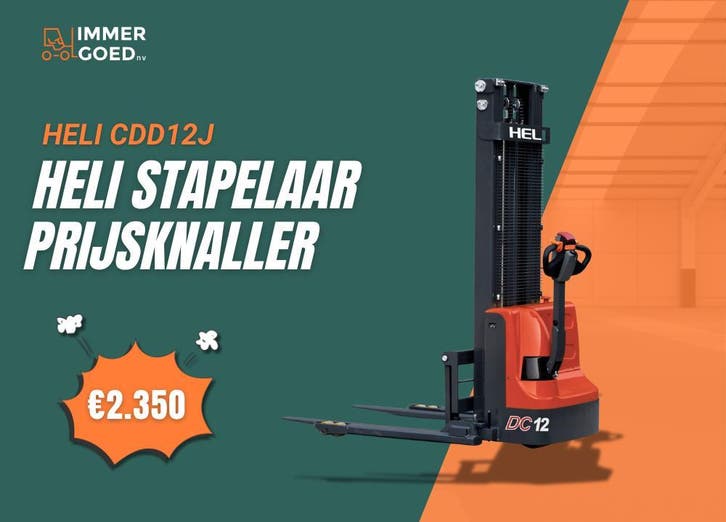 HELI 1.2T Stapelaar – NIEUW – uit voorraad - met garantie, Zakelijke goederen, Machines en Bouw | Heftrucks en Intern transport
