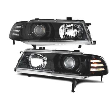 PHARES POUR HONDA PRELUDE 92-96 FOND NOIR, Verzenden, Nieuw