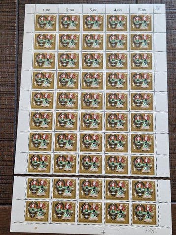 Allemagne - Une immense collection de feuilles de timbres et