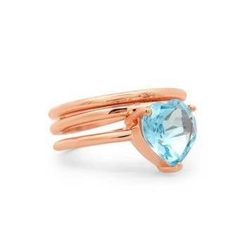 Zonder minimumprijs - Ring Zilver - 2.75ct. tw. Topaas -, Handtassen en Accessoires, Ringen, Nieuw