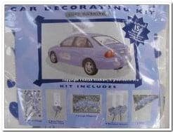 Decoratiekit trouwauto 15 delig, Nieuw
