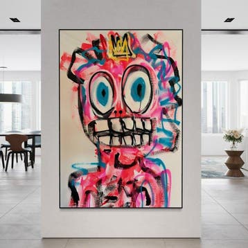 Timo Wedell - Crowning Glory of Madness - XL- Basquiat Style