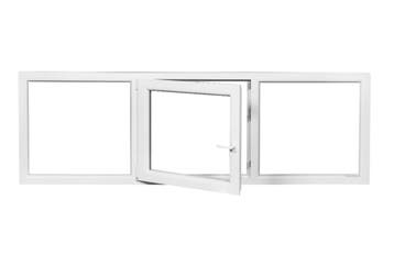 PVC vast-draaikiep-vast b250xh80 cm Wit, Gevelraam of Ruit, Minder dan 80 cm, Nieuw, Ophalen of Verzenden