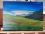 Nicolas Basset Esposito - Alpes au printemps, Antiek en Kunst, Kunst | Schilderijen | Modern