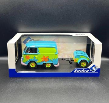 Solido 1:18 - Modelauto - Volkswagen T1 Mystery Machine,, Hobby & Loisirs créatifs