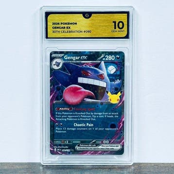 Pokémon Graded card - Gengar ex 090- 30th Anniversary –