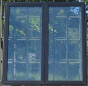 pvc terrasraam , raam , chassis 201 x 210 zwart ral 9005, Doe-het-zelf en Bouw, Kunststof, Deurkozijn, Nieuw, Ophalen of Verzenden