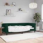 Slaapbank 90x200 fluweel groen | Retour Deal | 35% Korting!, Verzenden