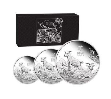 Australië. 50 Cents, 1, 2 Dollars 2027 – Lunar Series III: