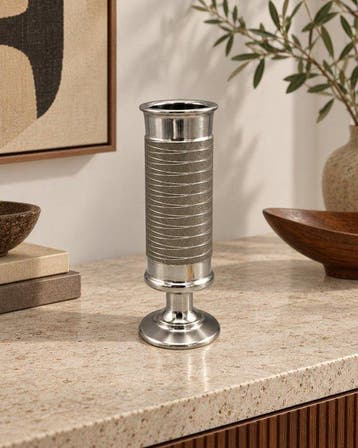 Vaas - Metaal - Mid Century design vaas