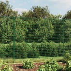vidaXL Draadgaashek met grondankers 1,6x25 m groen, Verzenden, Nieuw