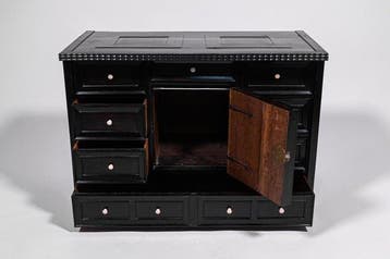 Vlaams kunstkabinet, 17e eeu - Kabinet - Hout, Eik