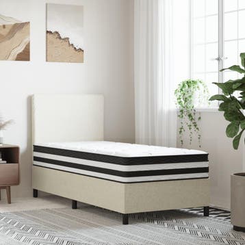 vidaXL Pocketveringmatras middelhard 80x200 cm, Huis en Inrichting, Verzenden, Nieuw