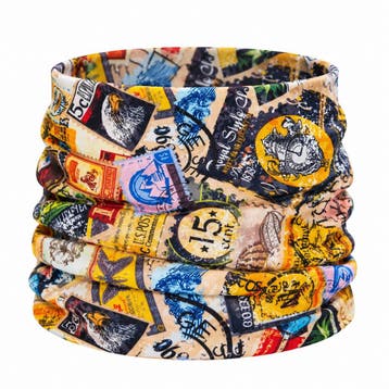 Haarband Multifunctioneel 45x25cm - Vintage Print - Geel, Nieuw