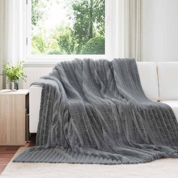 vidaXL Dekentjes 6 st Donkergrijs 240 x 220 cm 8.76 kg, Verzenden