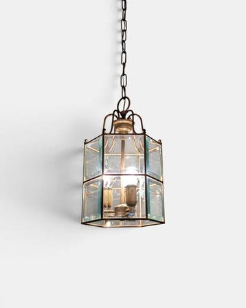 Lampe à suspendre - Cristal - Cristal ramolli, Antiquités & Art