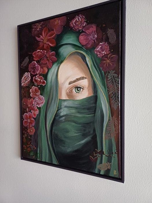 Annick Lathouders - Yasmin, Antiek en Kunst, Kunst | Schilderijen | Modern