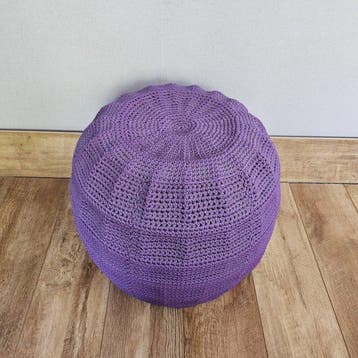 Ikea - Pouf - pouf tricoté - Coton, Métal