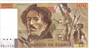 France Fay 68/02 100 Francs Delacroix 1978 Superbe Alphab..., Verzenden