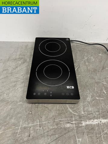 HCB RVS Inductie fornuis kookplaat 2 pitten 3,5 kW 230V, Ophalen of Verzenden
