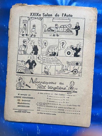 Le Petit Vingtième N°3 - Couverture Tintin Île noire - 1