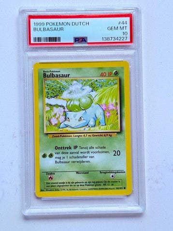 Pokémon - 1 Graded card - Bulbasaur #44 - PSA 10 - Various