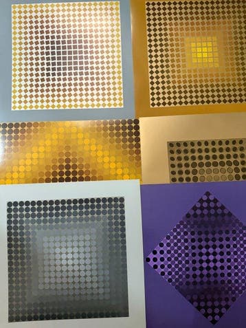 Victor Vasarely (1906-1997) - Hexagone