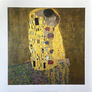 Gustav Klimt (after) - Der Kuss - Fine Art giclée - 60x60 -