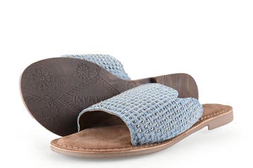 Lazamani Slippers in maat 39 Blauw, Slippers, Lazamani, Zo goed als nieuw, Verzenden