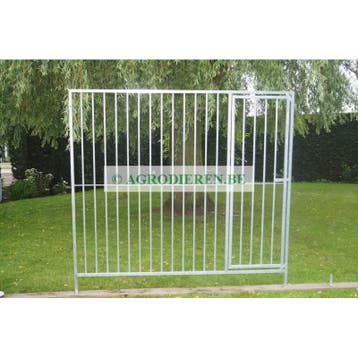 Spijlpaneel 184 h - 2 m - spijl 8 cm - met toegangsdeur in, Nieuw