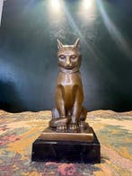 BJB - Conrad - sculptuur, Art Deco Cat - 17 cm - Brons,