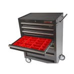 Lade gevuld met rode kunststof bakken type 4, Doe-het-zelf en Bouw, Ophalen of Verzenden, Nieuw