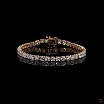 Armband - 14 karaat Geel goud - 7.89ct. tw. Diamant
