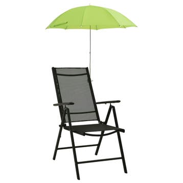 vidaXL Campingstoelparasols 2 st 105 cm groen, Jardin & Terrasse, Parasols, Verzenden