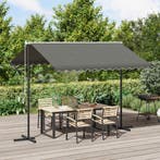 vidaXL Vrijstaande luifel Grijs 3 x 3 m Polyester, Verzenden, Nieuw