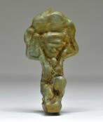 Oud-Egyptisch Faience Amulet van God Shu - 31 mm (Zonder