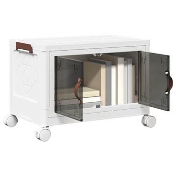 vidaXL Opbergbox stapelbaar met wielen 28 L 48,5x29,5x33 cm, Verzenden
