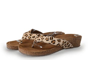 Lazamani Slippers in maat 40 Panter, Kleding | Dames, Schoenen, Slippers, Overige kleuren, Verzenden, Lazamani