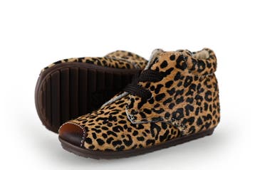 Shoesme Veterschoenen Meisjes in maat 19 Panter, Kinderen en Baby's, Verzenden, Jongen of Meisje, Schoenen, Zo goed als nieuw
