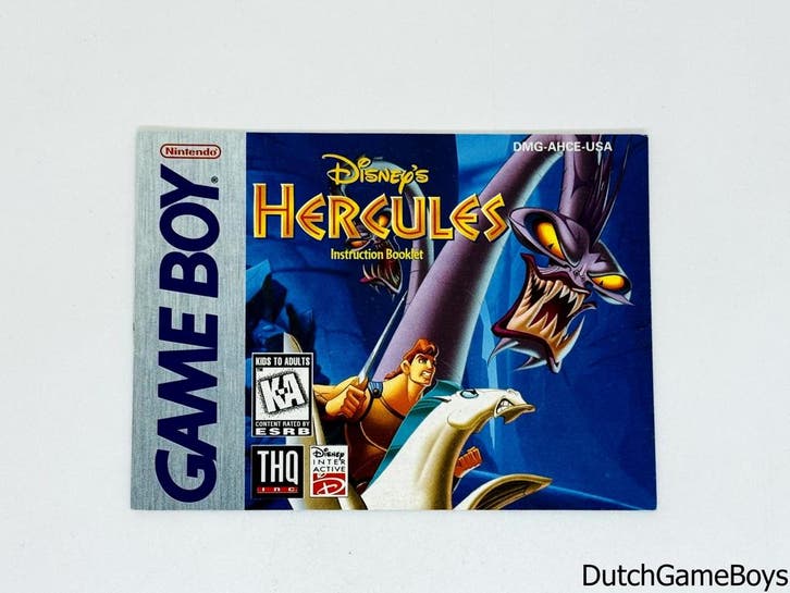 Gameboy Classic - Hercules - USA - Manual, Consoles de jeu & Jeux vidéo, Jeux | Nintendo Game Boy, Envoi