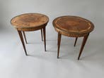 Gueridon (2) - Paar Louis XVI-stijl bouillotte tafels -, Antiek en Kunst