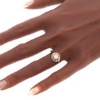 Ring - 18 karaat Geel goud Diamant (Natuurlijk) - Parel -, Nieuw