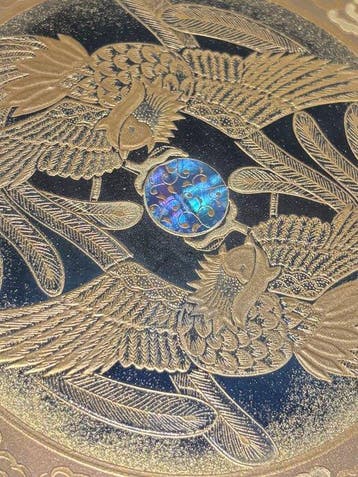 japanese Lacquerware - Doos - hout, goudpoeder,, Antiek en Kunst