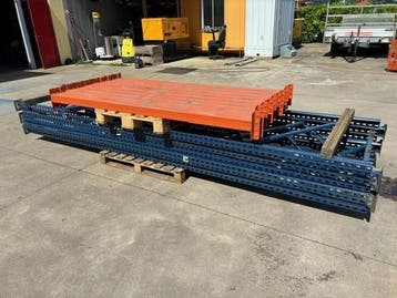 Set palletstelling palletrek stelling pallet opslag rek pal, Ophalen