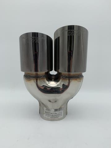 Sierstuk black pearl RVS Dubbel Rond – versprongen – 2 x 76, Ophalen of Verzenden