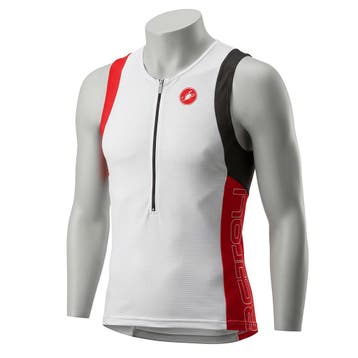 CASTELLI FREE TRI TOP Top Wit / Rood / Zwart (AAA), Ophalen of Verzenden, Nieuw