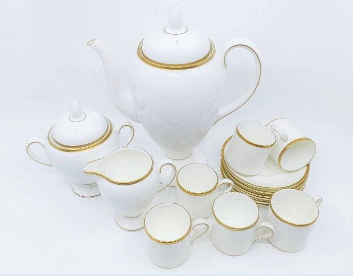 Wedgwood - Koffieservies voor 6 (15) - California -, Antiek en Kunst, Antiek | Meubels | Tafels